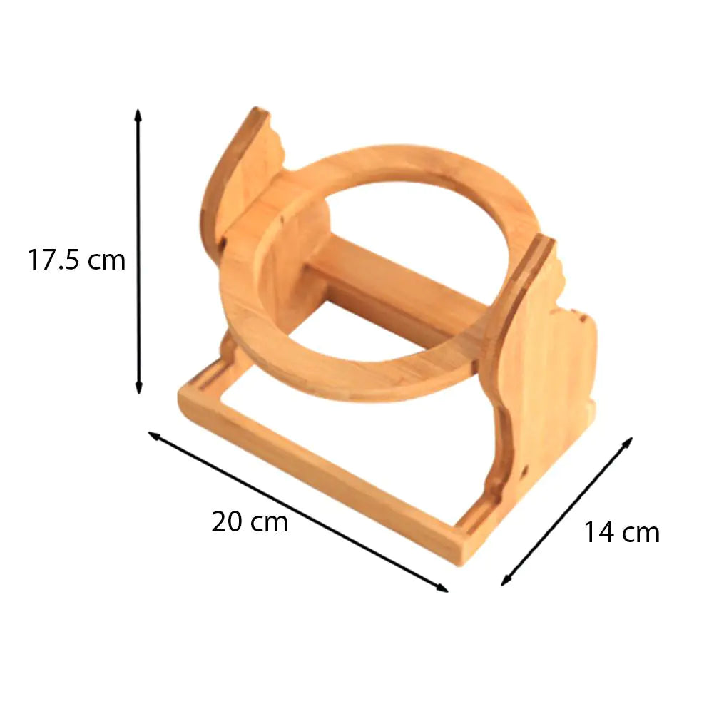 Adjustable Height Pet Bowl Set with Stand for Cats